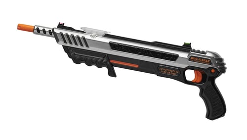 BUG-A-SALT ADVANCED COMBAT FIBER OPTIC 3.0 Pump Salt Shotgun - Silver | Green & Red fiber optic sights