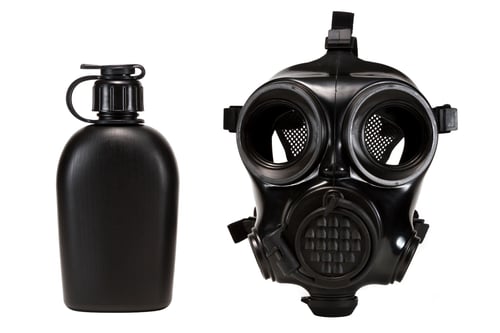 MIRA Safety CM-7M Military Gas Mask - Large | Includes Pre-installed Hydration System & Canteen | CBRN Protection Military Special Forces, Police Squads, and Rescue Teams