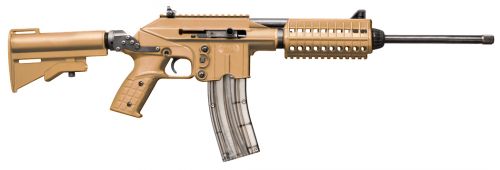 SU22E, 22LR, 16 Inch Threaded Barrel, Adj Sights,Blue/Tan Syn, Collapsible Stock, Rail, 26rd  | .22 LR | 640832004397