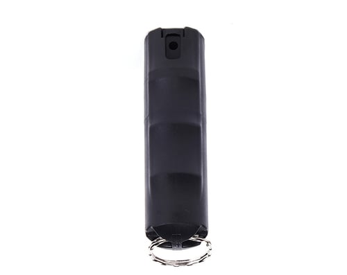 Rapid Strike Pepper Spray, Level 3, Flip Top w/Key Ring, Stream, .5 oz, Black, Each | 814002023406