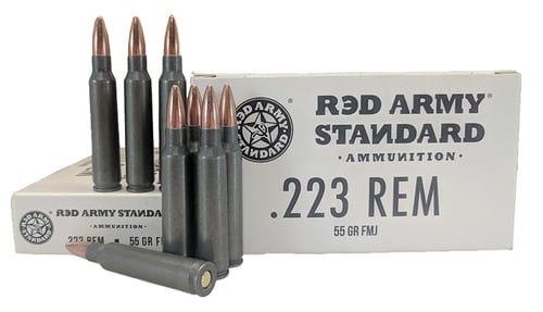 Red Army Standard AM3089 Rifle  223 Rem 55 gr Full Metal Jacket (FMJ) 20 Per Box/50 Cs