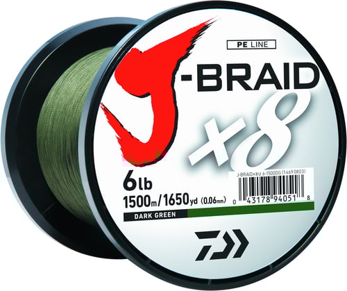 JBRAID JBRAIDX8, Filler Spool, Chartreuse  8lb 150 yds - HMEs Safety Vest constructed of a s | 043178131824