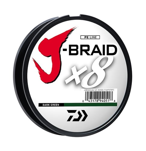 JBRAID JBRAIDX8, Filler Spool, Dark Green  40lb 300 yds - HMEs Safety Vest constructed of a s | 043178132159