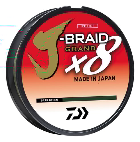 Daiwa JBGD8U6-300DG J-Braid x8 Grand 8 Strand Braided Line 6lb | 043178577622