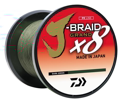 Daiwa JBGD8U100-3000DG J-Braid x8 Grand 8 Strand Braided Line 100lb | 043178578469