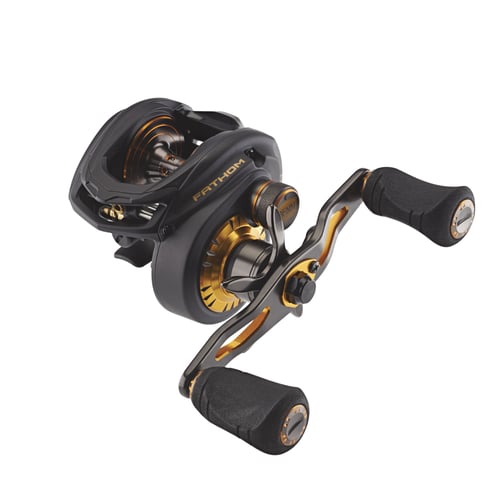 PENN Fathom Low Profile Reel, Box, Black Gold, 7  6.61 PFMat 1525454  LEFT HAND - Obskura Transitional Medium | 031324177505