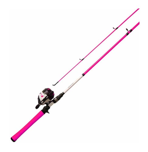 Zebco ROAM3PK602M.NS3 Roam Spincast combo, Pink, 6', 2pc, Med pwr, 3BB