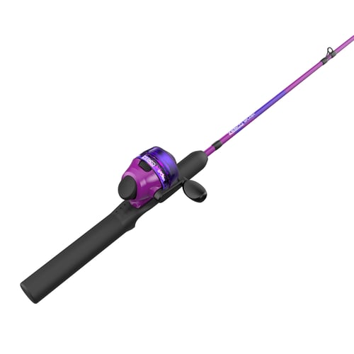 Zebco YSPLSCJPKA.FB6 Splash Jr Spincast Combo, Purple,6 lb Line | 032784637684