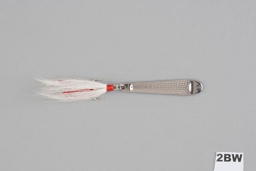 Hopkins 2BW No Eql Hammered Spoon w/Bucktail Treble Hook, 2 1/2 Inch, 1/2 | 025664000210