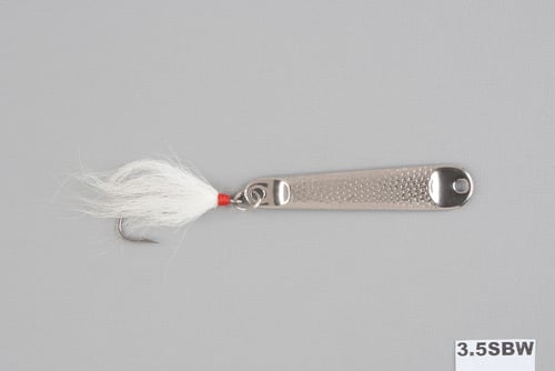 Hopkins 3.5SBW No Eql Hammered Spoon w/Bucktail Single Hook, 4 | 025664003532