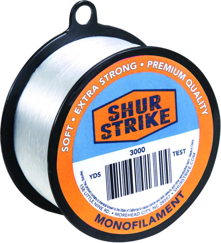 Shur Strike 3000-10 Bulk Mono 1/8lb Spool 10lb 600yd