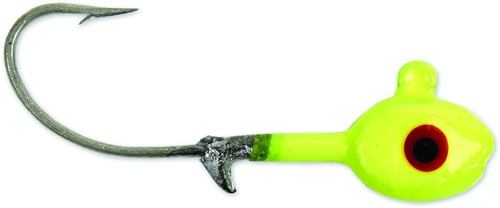 GOTCHA HSWG1210 Grub Head, 1/2 oz 2/0 Hook, Chartreuse, 10/Pack | 096337006853