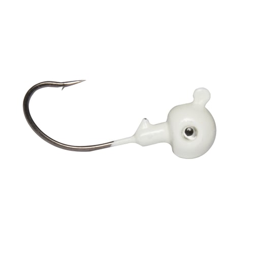 GOT-CHA FBLE14-1 Got-Cha Round head flat back Live Eye jig 1/4oz White