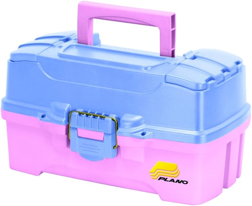 Plano 620292 2 Tray Tackle Box w/Dual Top Access Pink/Periwinkle