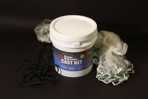 Fitec 10380 GS1000 Ultra Spreader Cast Net Clear Mono Lead 1 Inch Mesh, 8 | 017341103802