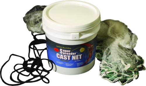 Fitec 10510 GS1500 Ultra Spreader Cast Net Clear Mono Lead 3/8 Inch Mesh | 017341105103