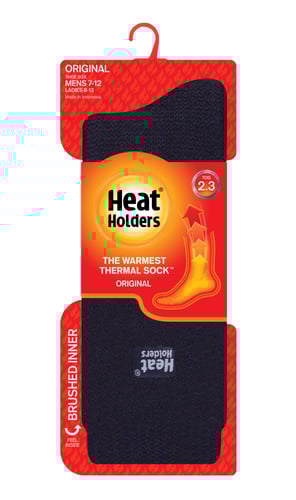 Heat Holders MHHORGNVY Mens Socks Navy 1 Pair | 886590000015