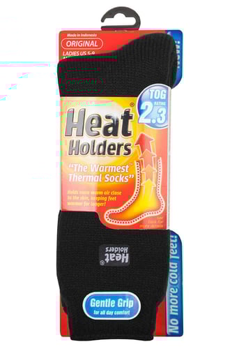 Heat Holders LHHORGBLK Womens Socks Blk 1 Pair | 886590000084