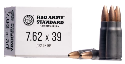Red Army Standard AM3371 Rifle  7.62x39mm 122 gr Hollow Point (HP) 20 Bx/50 Cs