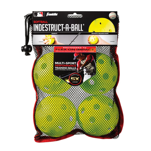 Franklin 23460 MLB IDB Softball Yellow 4-Pc Mesh | 025725505470