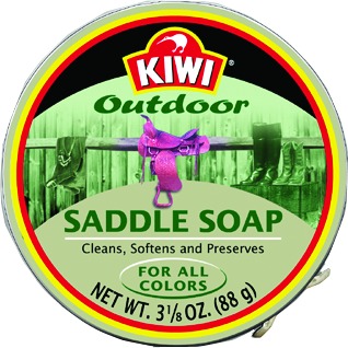 KIWI 633491 Saddle Soap 3-1/8oz Leather Cleaner