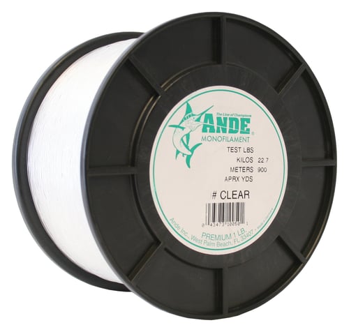 Ande A112C Premium Mono Line 1lb Spool 12lb 4000yd Clear | 043473100129