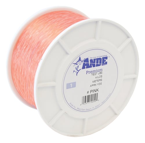Ande A115P Premium Mono Line 1lb Spool 15lb 3000yd Pink | 043473102154