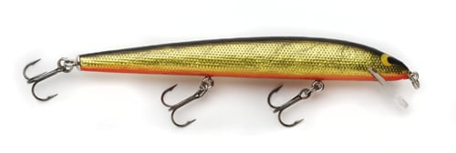 Bagley BL5BGO BangOLure Balsa Minnow, 5 1/4 Inch, 3/8 oz, Black | 024861103137