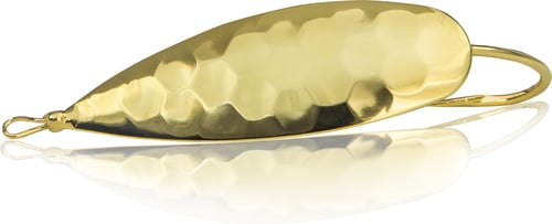 Bagley BWH12G Weedless Spoon, 1/2 oz, Gold Plated Hammered Finish | 024861101805