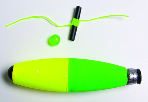 Mr. Crappie M2BWSF2YG Slippers Cigar Slip Floats 2.5 Inch Weighted | 042621186350