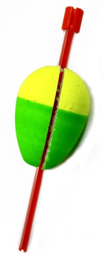 Mr. Crappie M150P111YG Twist On Twist Off Unweighted Pear Float, 1 | 042621184622