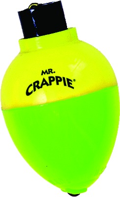 Mr. Crappie RP3P50YG Rattlin Pear Floats 1 Inch Yellow/Green 50pk | 042621188484
