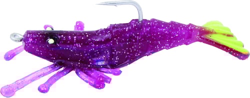 Billy Bay 9724345 Halo Perfect Sinker Shrimp, 1/4 oz, Purple | 042621179765