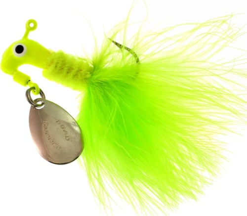 Road Runner B2-1001-012 Marabou Jig w/Spinner, 1/32 oz