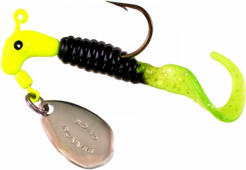 Road Runner B2-1602-030 Curly Tail Jig w/Spinner, 1/16 oz