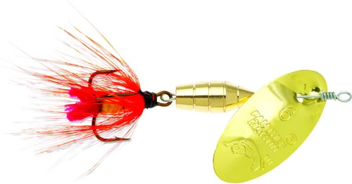 Panther Martin 6PMF-GY Deluxe Fly In-Line Spinner, #6, 1/4 oz, Gold &