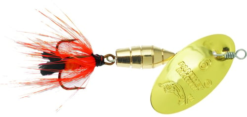 Panther Martin 6PMF-GO Deluxe Fly In-Line Spinner, #6, 1/4 oz, Gold &