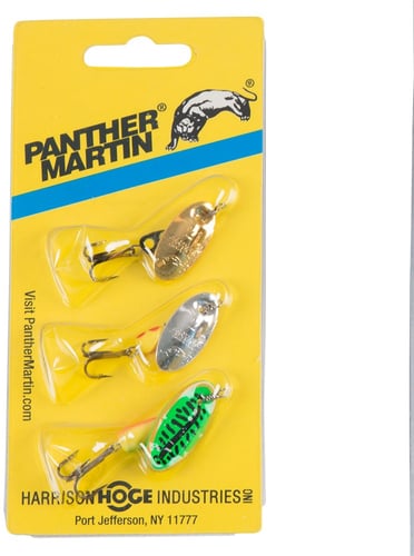 Panther Martin MAURM3 3 Pack Spinner Kit, one each 4PMFT, 2PMRG | 023634010450