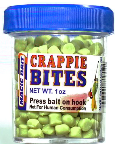 Magic 10-12 Magic 10-12 Premo Crappie Bites 1oz Chartreuse/Glitter | 026691778042