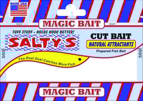 Magic Bait SW-66 Saltys Saltwater Cut Bait, Natural Attractants, Fire | 026691201663