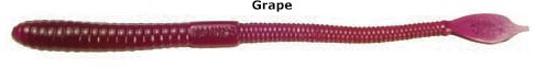 Manns GR620 JellyWorm, 6 Inch, 20Pk Grape | 047079004010