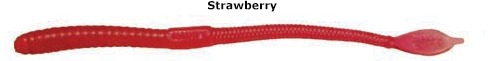 Manns ST620 JellyWorm, 6 Inch, 20Pk Strawberry | 047079004027