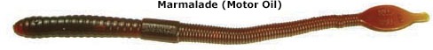 Manns MA820 JellyWorm, 8 Inch, 20Pk Motor Oil Marmalade | 047079010066