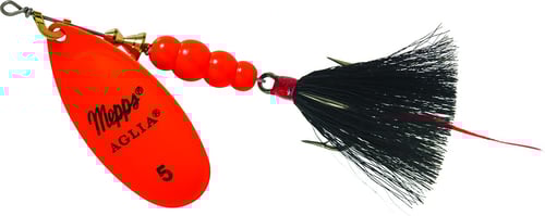 Mepps B5ST HO-BK Aglia In-Line Spinner, 1/2 oz, Dressed Treble | 022141057088