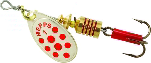 Mepps B1 SRD Aglia InLine Spinner 1/8 oz, Plain Treble Hook, Silver | 022141000190