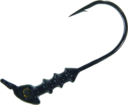 Mister Twister ESWJH1843 Exude Saltwater Jighead, 1/8 oz, Black | 024376378013