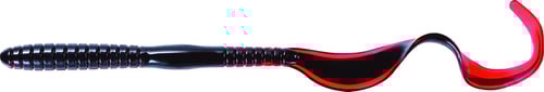Mister Twister HT1093 Hang 10, 10 Inch Worm Red Black Core 10/Pack | 024376740018