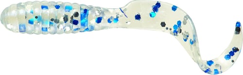 Mister Twister TTSF201BPS Teenie Curly Tail Grub, 2 Inch, Shiny Pearl | 024376043065