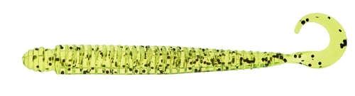 Mister Twister 4RW1010BK 4 Inch Ringworm 10/PK Chartreuse/Pepper | 024376321071
