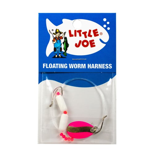 Little Joe LR739 Floating Worm Harness-Pnk/Gld